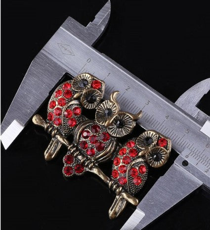 Broche Hiboux/chouettes En Argent Sterling - 8 Grammes - Bijou Vintage Occasion