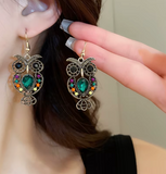 boucle d'oreilles pendantes bleu TURQUOISE