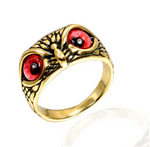 bague or hibou chouette swarovski