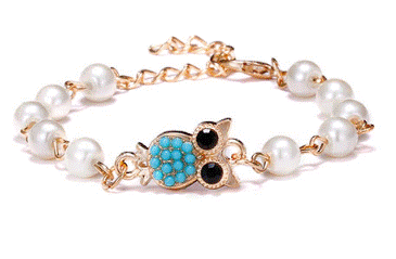 bracelet hibou en perles pour femmes kawaii