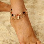 bracelet de cheville en or hibou femme