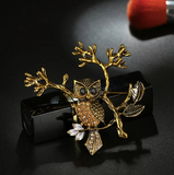 broche hibou magnifique