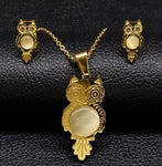 ensemble bijou hibou or pas cher femme enfant