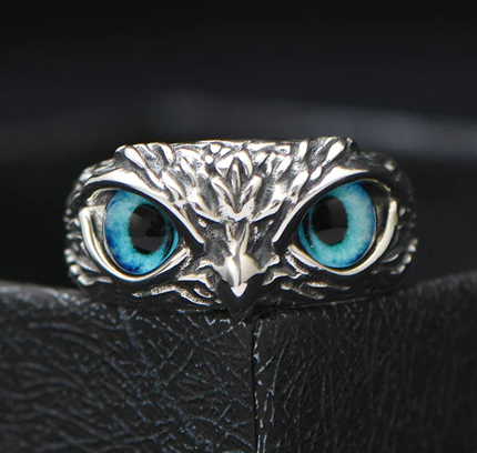 07K14 JOLIE STYLE ANCIENNE BAGUE EN ARGENT MASSIF 925 TAILLE 53 / 54