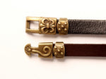 bracelet hibou en simili cuir marron pas cher mixte