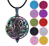 pendentif aromathérapie hibou arbre de vie